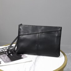 starbuysell TW 手拿包 男性手拿包 男韓版復古軟潮流男包 PU大容量信封包 手抓包款, 現貨黑色1003