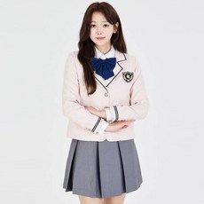 TBZ 3버튼 블랙라인 핑크 세라복 프레피룩 교복세트