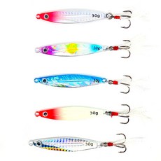 롤링 메탈 지그+어피 트레블 훅 5종 RSH, RHLBH, 7g, 1개