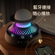 無線藍芽音箱 香薰擴香 七彩氛圍燈 USB充電 聲光香三合一, 黑色12*14.4cm, 如圖