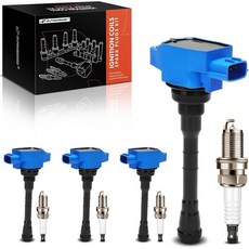 A프리미엄 8개 세트 점화코일 팩 및 이리듐 점화 플러그 닛산 알티마 20192021 로그 2021 2.5리터 교체 부품 번호 224486CA1A, Blue