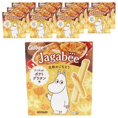 Calbee 卡樂比 Jagabee 鯷魚馬鈴薯焗烤風味 5入, 12個, 75g
