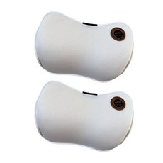 킴스브로 편안한 차량용 목쿠션 헤드레스트 목받침, 2개, 아이보리