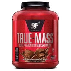 Bsn 畢斯恩 TRUE-MASS增重蛋白粉 巧克力奶昔口味, 2.64kg, 1個