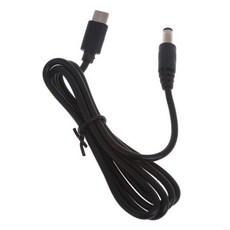 Type-C USB C DC5521 충전 케이블 5.5x2.1mm 커넥터 9V 12V 15V 20V 라우터 노트북 카메라 스피커, 02 20V