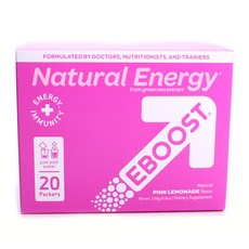 EBOOST Eboost綠茶提取物自然能量飲 粉紅檸檬風味, 20包, 1盒