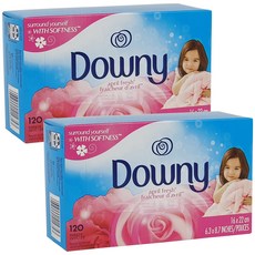 Downy 香氛烘衣柔軟片 April Fresh, 2盒, 120張