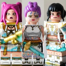 핸드브릭 팩토리 커스텀 미니브릭 피규어 케데헌 헌트릭스 호환 블록호환, 1개, 03. 각성 3종 세트