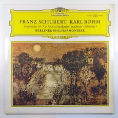 SCHUBERT 슈베르트 교향곡 제5번 & 제8번 미완성/ 벨를린필 칼 뵘/ 자켓NM/ 음반좋음NM/ LP 초음파세척