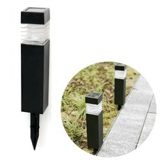 블랙 야외 사각기둥형 조명 태양열 정원등 LED 태양광 40586pc 1(PC)