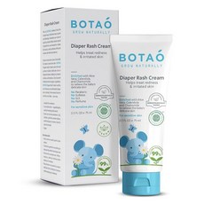 BOTAO Baby's 천연 기저귀 크림 | 유기농 EWG 인증 아기 발진을 자연스럽게 진정시킵니다 아연 연고 알로에 베라 및 금잔화가 함유된 민감한 피부용 70.9g(2.5, 2.50 Ounce (Pack of 1)