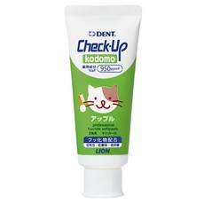 Lion獅王 DENT CHECK-UP齲克菲兒童防蛀牙膏 含氟牙膏 蘋果口味, 60g, 1條