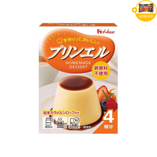 하우스 일본 직접 만들어먹는 푸딩 믹스 쁘띠 푸딩 엘 4인분 사은품 추가증정, 1개, 60g