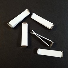 긴 사각 차량용 벤트 클립 ( 화이트 ) 석고방향제만들기 diy 재료, 1개