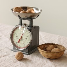 더패브 덜튼 다이어트0.5kg 레트로 주방 베이커리 저울 6컬러, 아이언그레이
