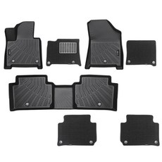 마토 TPE 2중 카매트 3D 방수풀커버 바닥매트, 블랙, 디올뉴 스포티지 5세대 하이브리드 2021~24.10