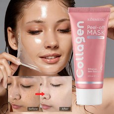 콜라겐 필오프 랩핑 물광 보습 주름 미백 피부케어 마스크팩, 1개, 1개입