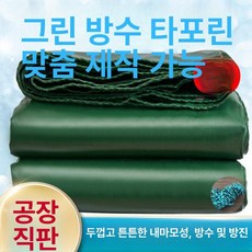 대형 6X6M 방수포 야외 천막천 그늘막 레인커버 방수막 방수성, 6x10m, 표준 5년 그린 오일 페이퍼