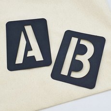 스텐실 알파벳 숫자 42P 셀프리폼 장식 DIY 목재가구, 1개