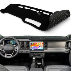 Biifoxee 대시 커버 2021 2022 2023 2024 2025 포드 브롱코 (스포츠 제외) 대시보드 커버 대시커버 대시 매트 프로텍터 카펫 패드, 2021-2025 Bronco (Exclude Spor