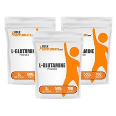 벌크서플리먼트 엘 L 글루타민 가루 분말 500g 3개 Glutamine