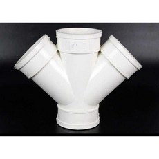 三通 立體三通 排水管 給水管 塑料快速接頭, 1個, 50*50斜四通