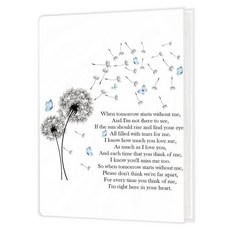 Cabana Bro Memorial Gifts 포토 앨범 4x6 사진 36장 사랑하는 사람을 잃을 수 있는 동정 선물 사별 선물 When Tomorrow Starts w, Dandelion Mourn