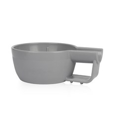 입문용 거품통 쉐이빙 수염거품컵 액세서리 레이어 청소 면도컵 브러쉬 스텐 머그 알루미늄, 플라워 플라스틱 버블 볼 그레이, 1개