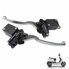 10mm 프론트 마스터 실린더 유압 브레이크 레버 오토바이 먼지 핏 자전거 ATV 쿼드 모 페드 스쿠터 이동 카트 전기, B left right 1pair