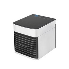 창문형에어컨 미니 냉각 팬 휴대용 진동 데스크탑 사무실 홈 캡 usb 가습 야간 조명, 하얀