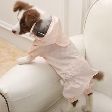 뒷다리 오픈형 애견우비 애견티셔츠 강아지베스트, M, 1개