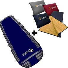 콜럼버스 맘모스 구스 오리털 솜 침낭+벨보아 침낭 2세트, 선택03.구스_머미형침낭_네이비, 1개