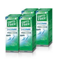옵티프리 퓨어모이스트 렌즈세정액 + 렌즈케이스, 300ml, 4개