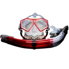 비앤드 BN508 고급 실리콘 스노클링세트, 레드