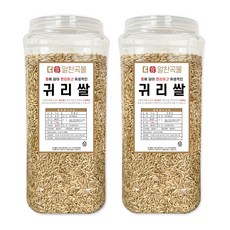 더알찬곡물 통에담은 귀리쌀 3.2kg (1.6kgx2통), 2개, 1.6kg