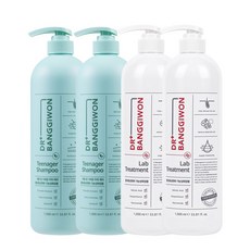 닥터방기원 틴에이저 두피 샴푸 1000ml + 탈모증상완화 랩 트리트먼트 1000ml, 4개, 1L