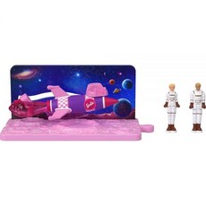 Barbie Mini BarbieLand 영화 차량 컬렉션 영화에서 영감을 얻은 3.8cm(1.5인치) 인형 및 2개 포함, 자전거