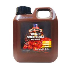 McCormick Grill Mates Vintage Smokehouse BBQ Sauce 無添加人工香料, 1.3kg, 1個
