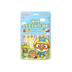 뽀로로 스트로우타입젤리 4가지 과일맛, 200g, 5개