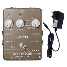 JOYO JF-24 Orthros Selector 기타 이펙트 페달 6 루핑 모드 A/B 2 라인 루프가 있는 독립 제어 채널 기타 페달, 01 JF-24 add adapter, 01 CHINA