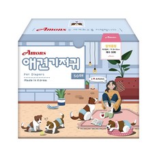 Amons 母犬用狗狗尿布, 1個, 中型, 50入