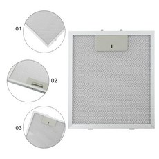230X260 Mm 주방 쿠커 후드 필터 금속 메쉬 추출기 환기 스테인레스 스틸 오일 흡인기