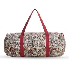 메종 드 에르민 요가 매트 가방 원통형 여성 남성용 조절 어깨끈이 달린 캐리어 끈 수납 주머니와 지퍼 포켓이 포함됨, Jaipur, Yoga Mat Gym Bag, 1개, 자이푸르