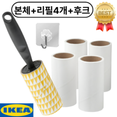 이케아 돌돌이 테이프 클리너 본품 리필, 4개