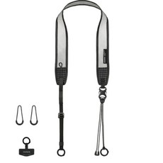 bitplay 漫遊相機背帶 手機掛繩 側背肩帶 寬背帶 背包 替換帶 轉接繩 背帶 相機繩 手機繩 掛繩 斜背, 1個, 探索黑