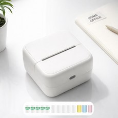 ROYAI ONE 휴대용 블루투스 라벨프린터 무선 감열식 라벨기, 1개, 3021화이트