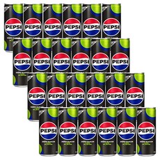 롯데칠성 펩시 제로슈거 라임 업소용콜라, 24개, 245ml