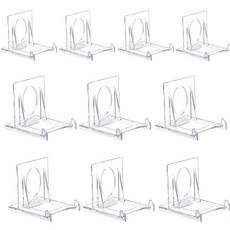 10/20pcs 미니 디스플레이 스탠드 투명 아크릴 이젤 조정 가능한 플레이트 홀더 액자 랙 웨딩 홈 장식, 01 10pcs