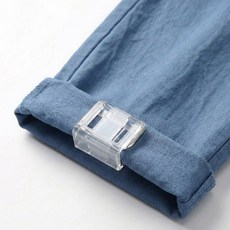 지니밸리 바지 끌림 방지 기장 줄이기 클립, 5개, 투명