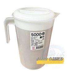 力銘實業 5000-B 量杯, L柄5000cc附蓋【超取限4個】, 1個